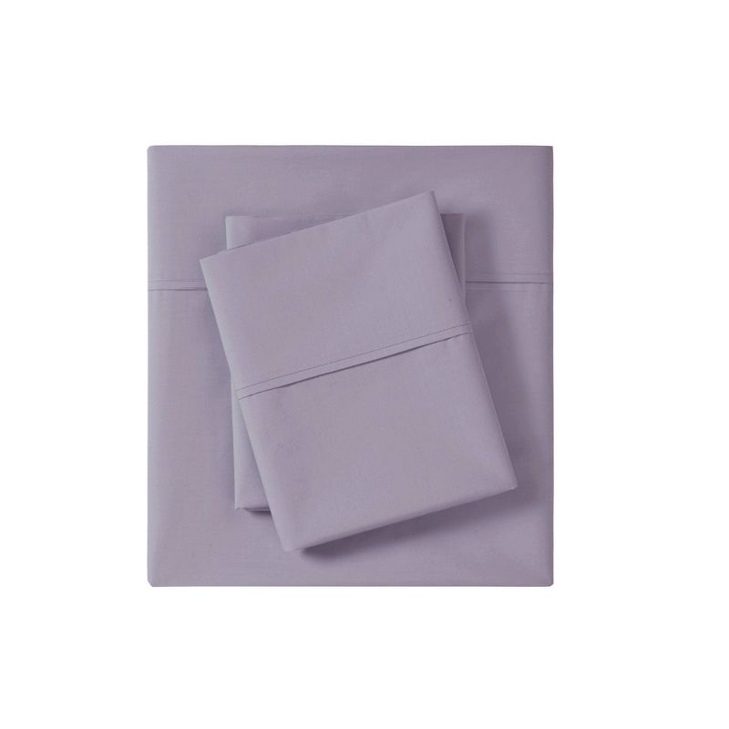 200 Thread Count Cotton Peached Percale Sheet Set, 1 of 6