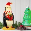 Christmas Lit Blow Mold Penguin with Gift Box Decor - Wondershop™ - 2 of 3