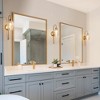 LNC Mirabellisation 1-Lights 5.1" Modern Armed Crackled-Glass Wall Lights, Polished Gold - 4 of 4