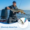 Unique Bargains Treble Hooks Metal Spinner Fishing Lures for Freshwater Saltwater Salmon 10 Pcs - 4 of 4