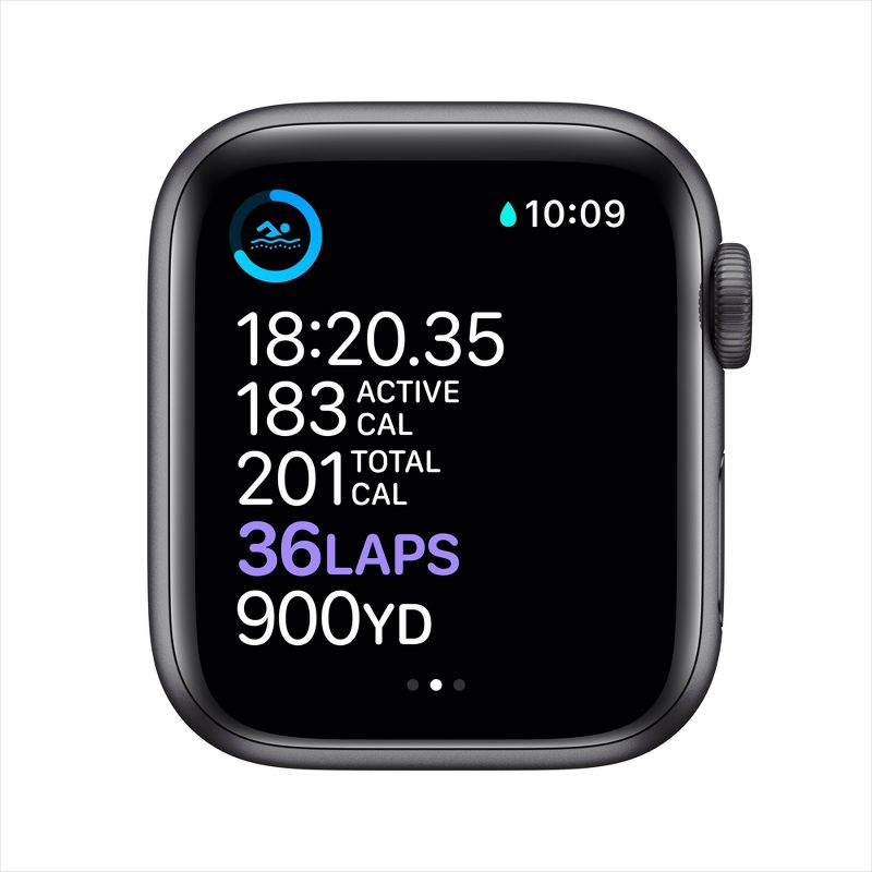 Apple Watch Series 6 GPS, Black Unity Aluminum Case with Black Unity Sport Band, 5 of 9