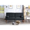 NicBex 71 Inch Loveseat Sofa with Adjustable Tufted Back Convertible Sofa Bed with Solid wood Legs for Living Room,Apartment - 2 of 4