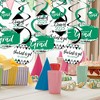Big Dot of Happiness Green Graduation Class of 2025 Decorations Hanging Swirls - Set of 40 - 2 of 4