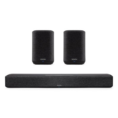 Denon Home Sound Bar 550 with Home 150 Wireless Streaming Speakers (Black)