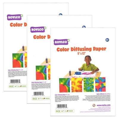 Roylco® Color Diffusing Paper, 9" x 12", 50 Sheets Per Pack, 3 Packs
