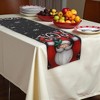 Unique Bargains Christmas Table Runner Polyester Red White 71x14 Inch 1 Pcs - 2 of 4