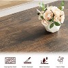 3-Piece Kitchen Table Set with Benches,Kitchen Table with X Metal Frame Space Saving - 3 of 4