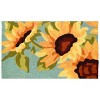 Homefires Sunflower Field Doormat, 22"x34" – Bright Floral Entry Rug with Golden Blooms and Rustic Charm for Indoor/Outdoor Use - 2 of 3