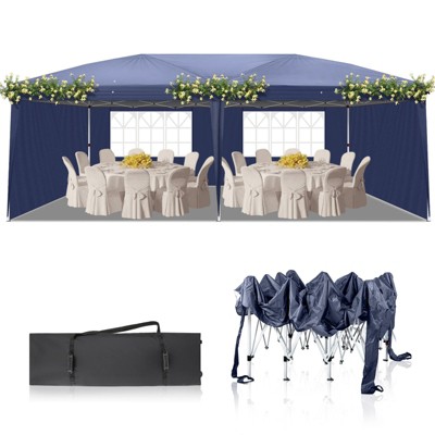Karl Home | 20 ft. W x 10 ft. D Steel Pop-Up Canopy with Two 10 ft. Windows and Two 10 ft. Doors