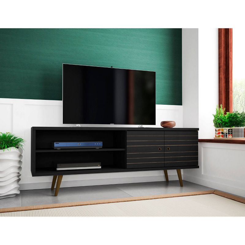 Liberty 2 Shelves and 2 Doors TV Stand for TVs up to 60" - Manhattan Comfort, 3 of 10