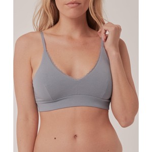 Pact Women's Organic Cotton Pretty Plunge Bra - 1 of 4