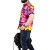 LA LEELA Men's Hawaiian Short Sleeve Button Down Shirt Mens Tropical Shirts Casual Vacation Summer Party Caribbean Shirts for Men Funny - 3 of 4