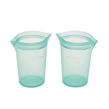 Zip Top Reusable Silicone 3-Piece Dish Set - Small 16 oz., Medium 24 oz.,  Large 32 oz. Zippered Food Storage Containers in Teal Z-DSH3A-03 - The Home  Depot