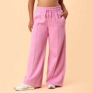 Blogilates Women's Travel Trouser High-Rise Wide Leg Sweatpants - 1 of 4