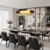 LNC Lcarium 10-Lights 37" Luxury and Glam Rectangle Crystal Kitchen Island Lights, Gold - 4 of 4