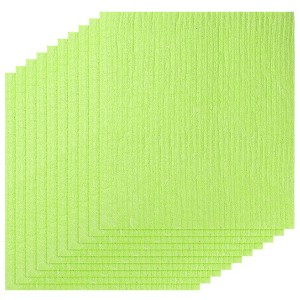 Unique Bargains Washable Reusable No Odor Lint Free Absorbent Cellulose Sponge Dish Cloth 7" x 8" - 1 of 4