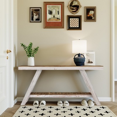 SMARTSTANDARD 60 in. L Solid Wood Console Table