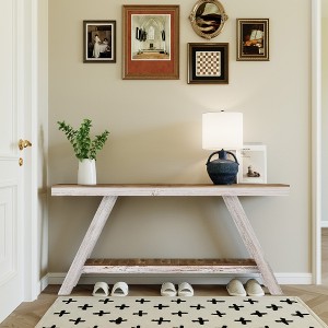 SMARTSTANDARD 60 in. L Solid Wood Console Table - 1 of 4