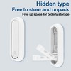 Unique Bargains 90° Foldable Coat Hook Invisible Perforated Fixed Wall - 3 of 4