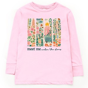 The Juniper Shop Meet Me Under The Stars Youth Long Sleeve Tee - XL - Pink - 1 of 4