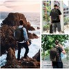 17 Inch Laptop Backpack with Hardshell, Waterproof Armored Rucksack with USB Port & Rain Cover for Motorcycle Outdoor Travel - 4 of 4