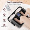 Costway Foot & Calf Massager Deep Kneading Shiatsu Massager Machine with Heat Black/Gray/Red - 4 of 4