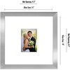 Americanflat 14x14 Wedding Picture Frame with shatter-resistant glass - Available in a variety of Colors - 2 of 4