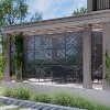 Wooakway 72"H 47"W Outdoor Metal Garden Trellis Privacy Screen Lattice Panel Indoor Room Divider - 2 of 4