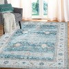 Washable Vintage Oriental Rug, Non-Slip Foldable Carpet, Ultra-Soft Retro Floral Distressed Floor Cover for Living Room Bedroom - 2 of 4
