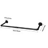 Artloge 2PCS Detachable Pipe Clothes Rack Heavy Duty Garment Shelf Wall Mounted Industrial Garment Bar Hanging Rod with Hooks - 3 of 4
