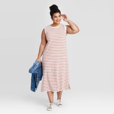 plus size denim dress target