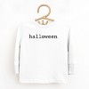Halloween Typewriter - Toddler Long Sleeve Graphic Tee and Youth Long Sleeve Graphic T-Shirt - 2 of 3