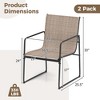 Costway 2/4 PCS Outdoor Dining Chairs Patio Furniture Chair with Breathable Seat & Backrest - 3 of 4