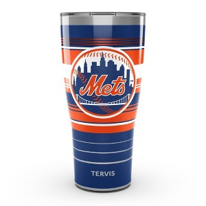 MLB New York Mets 30oz Hype Stripes Stainless Steel Tumbler - 1 of 4