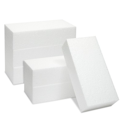 6-Pack Juvale Foam Blocks for Crafts, Arts and Crafts Supplies (8 x 4 x 2 in)