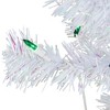 Northlight 2' Pre-Lit Slim White Artificial Christmas Tree - Green Lights - 2 of 4