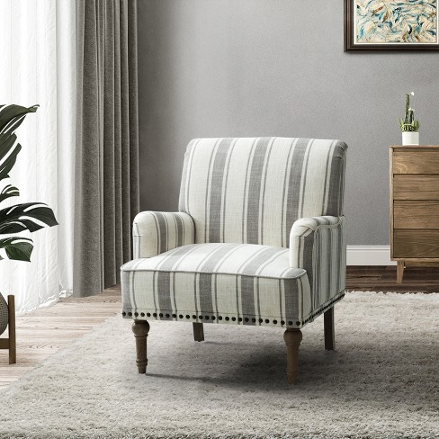 Grey 2025 striped armchair