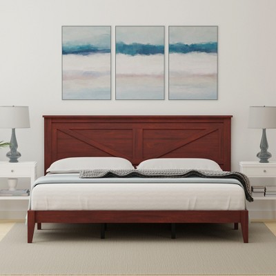 Glenwillow Home Farmhouse Solid Wood Platform Bed