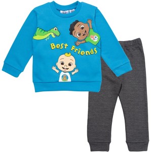 CoComelon Cody JJ Fleece Pullover Sweatshirt and Jogger Pants Set Infant to Toddler - 1 of 4