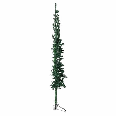 Slim Green PVC Half Christmas Tree with Steel Stand - 5 Feet