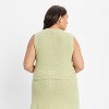 Women's Button-Front Sweater Vest - Future Collective - 2 of 3
