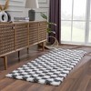 Hauteloom Atira Black & White Checkered Area Rug - 2 of 4
