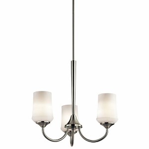 Kichler Lighting Aubrey 3 - Light Chandelier in  Brushed Nickel - 1 of 2