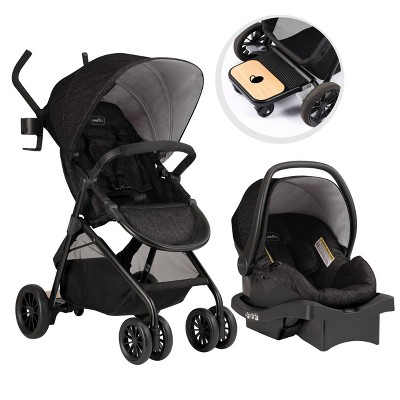 Image of Evenflo Sibby Car Seat & Stroller Travel System - Charcoal
