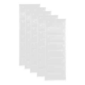 Vertical Label Holder 3.54"x1.38" Clear 40 Pcs - 1 of 4