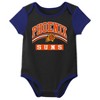 NBA Phoenix Suns Boys' 3pk Bodysuit Set - 2 of 4