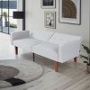 DOMETOUR Adjustable Backrest Modern Sofa, Solid Wood Frame Convertible Sofa Bed for Living Room - 2 of 4