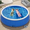 NAYSAYE Above Ground Pool Inflatable Mesh Pool Easy Setup and Storage for Garden Backyard Fun, Blue, 144.09"*29.92"*24.91" - 2 of 4