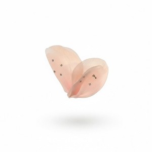 Anna-Kaci Sheer Organza Bow Hair Clip with Rhinestone Embellishments and Elegant Layered Design - Pink - 1 of 4
