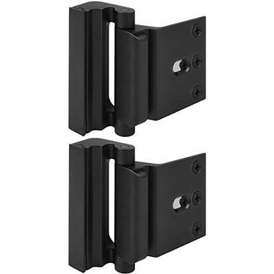 DOMETOUR Home Security Door Lock Child Proof Reinforcement Lock 800lbs Metal Safety Latch for Kids, Front & Interior Doors